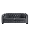 corner sofa+3-seater Combination sofa.Velvet Grey-W834S00090