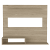 DEPOT E-SHOP Baden Floating Entertainment Center for TV´s up 55", Space For TV, One Superior Shelf, Two Shelves, Light Pine