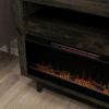 Bridgevine Home Avondale 83 Inch Electric Fireplace TV Console, for TVs up to 95 inches, Charcoal-Brown Finish