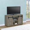 Grey Driftwood 48-inch TV Console with 2 Sliding Doors