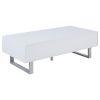 High Glossy White Storage Coffee Table