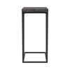 Rustic Grey and Sandy Black Rectangle Accent Table