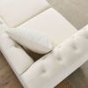 3-seater + 3-seater Combination sofa.Beige Velvet(W834S00063)