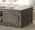 Bridgevine Home Storehouse 48 inch Coffee Table, No Assembly Required, Smoked Grey Finish