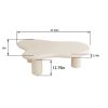 47 Inch Cloud Shaped Coffee Table for Living Room