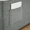 83.47-Inch large size Dark Grey Fabric 3 in 1 Convertible Sleeper Sofa Bed,for Living Room, Bedroom, Apartment, Office