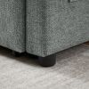 83.47-Inch large size Dark Grey Fabric 3 in 1 Convertible Sleeper Sofa Bed,for Living Room, Bedroom, Apartment, Office