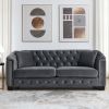 corner sofa+3-seater Combination sofa.Velvet Grey-W834S00090