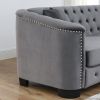 corner sofa+3-seater Combination sofa.Velvet Grey-W834S00090