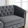 corner sofa+3-seater Combination sofa.Velvet Grey-W834S00090