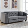 corner sofa+3-seater Combination sofa.Velvet Grey-W834S00090
