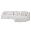 Boucle sofa,Modular Sectional Couch for Living Room Apartment Lounge,Free Combination Beige