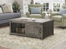 Bridgevine Home Storehouse 48 inch Coffee Table, No Assembly Required, Smoked Grey Finish