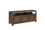 Bridgevine Home Arcadia 66 inch TV Stand Console, No Assembly Required, Old Forest Glen Finish