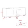 Montreal 2 Piece Living Room Set, Coffee Table + TV Stand, Black