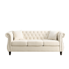 3-seater + 3-seater Combination sofa.Beige Velvet(W834S00063)