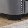 corner sofa+3-seater Combination sofa.Velvet Grey-W834S00090