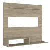 DEPOT E-SHOP Baden Floating Entertainment Center for TV´s up 55", Space For TV, One Superior Shelf, Two Shelves, Light Pine